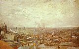 View Canvas Paintings - View from Montmartre